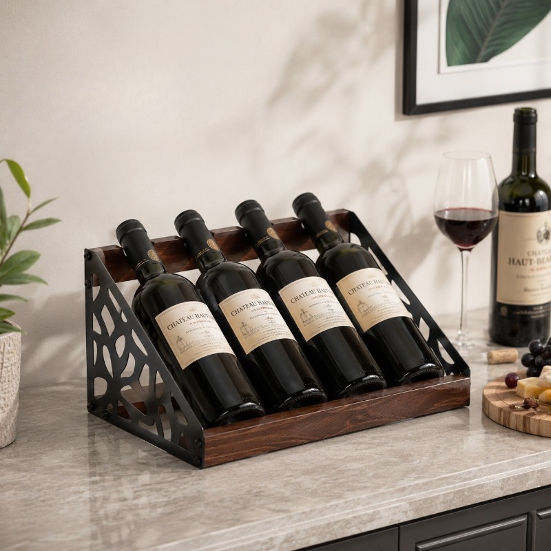 Home Bar Stand - Ev Barı Ahşap Şaraplık Şarap Şişesi