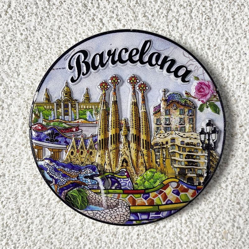 Home Barcelona - Barselona Turistik Hatıra Eşyası Yaratıcı Yuvarlak