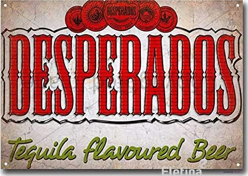 Home Bar And Coffee - Metal Tabela - Desperados Tekila Bira