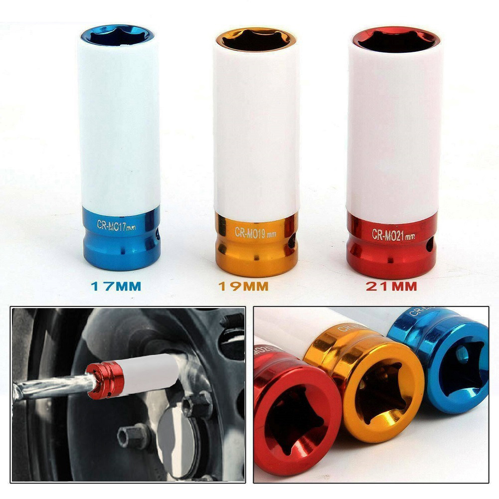 Home Bar Supplies - 1 adet Metal Soket 17mm/19mm/21mm lokma