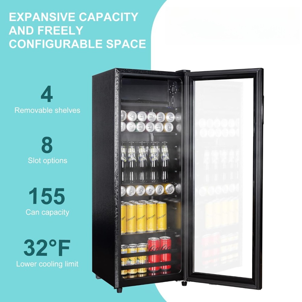 Home Bar And Fridge - 4.8 Cu.Ft Mini İçecek Buzdolabı, 155