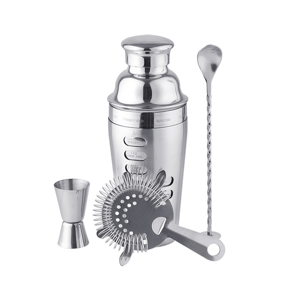 Boston Shaker Set - Boston Shaker Seti 4 Parça, Profesyonel