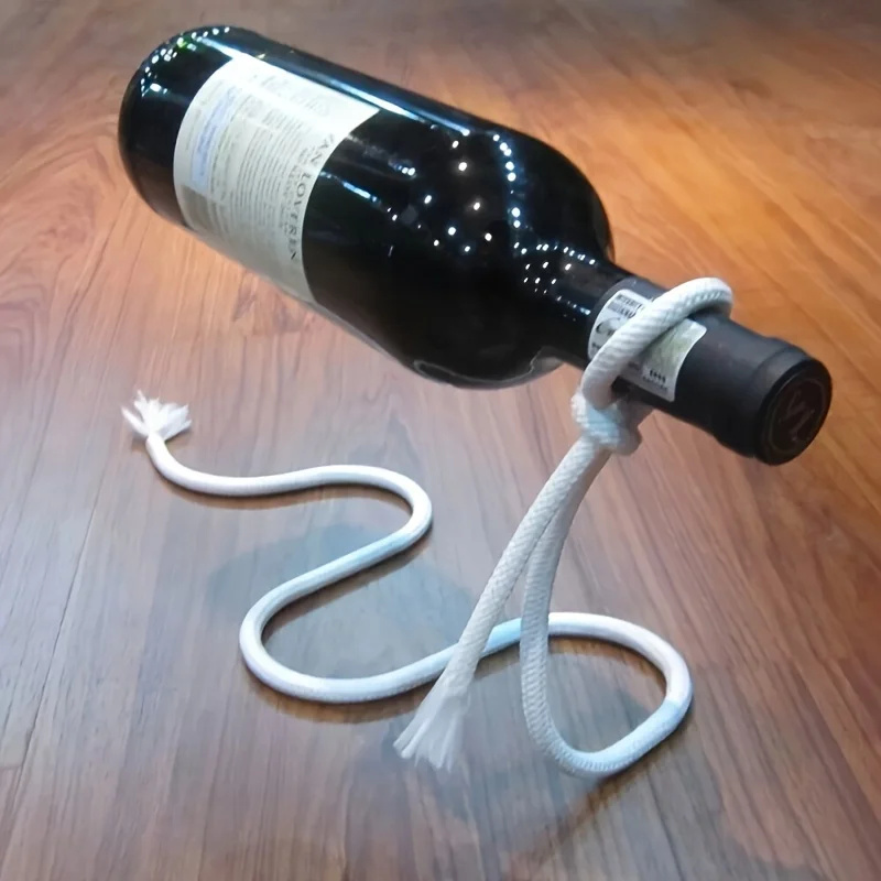 Home Bar Stand - Yaratıcı şarap şişesi rafı Kişilik Halat