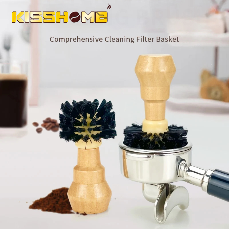 Home Bar Supplies - Kahve fırça temizleyici katı ahşap Portafilter