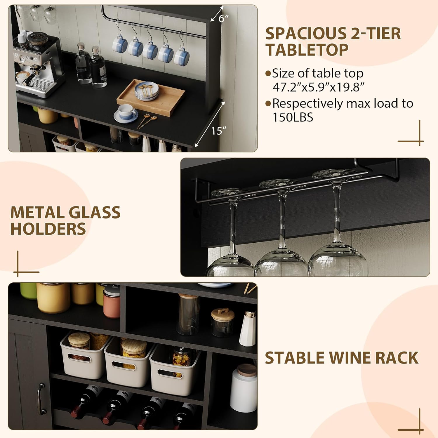 Çiftlik Evi Kahve Barı Dolabı  - Home Bar And Cabinet incelemesi ve fiyatı