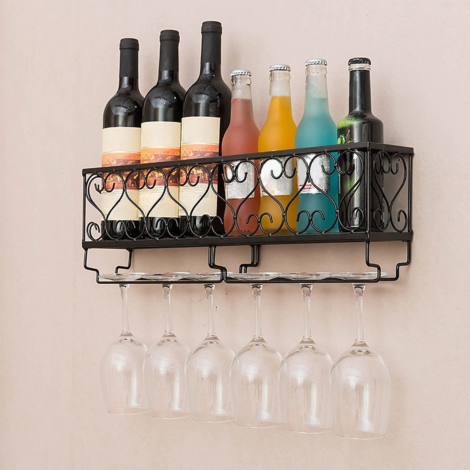 1 adet duvara monte şarap şişe - Home Bar Stand incelemesi ve fiyatı