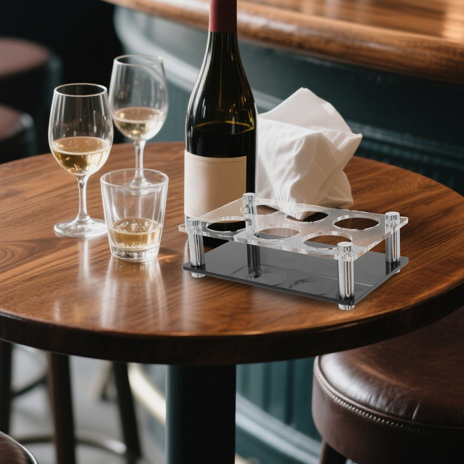 6 Delikli Şeffaf Akrilik Barda - Home Bar Stand incelemesi ve fiyatı