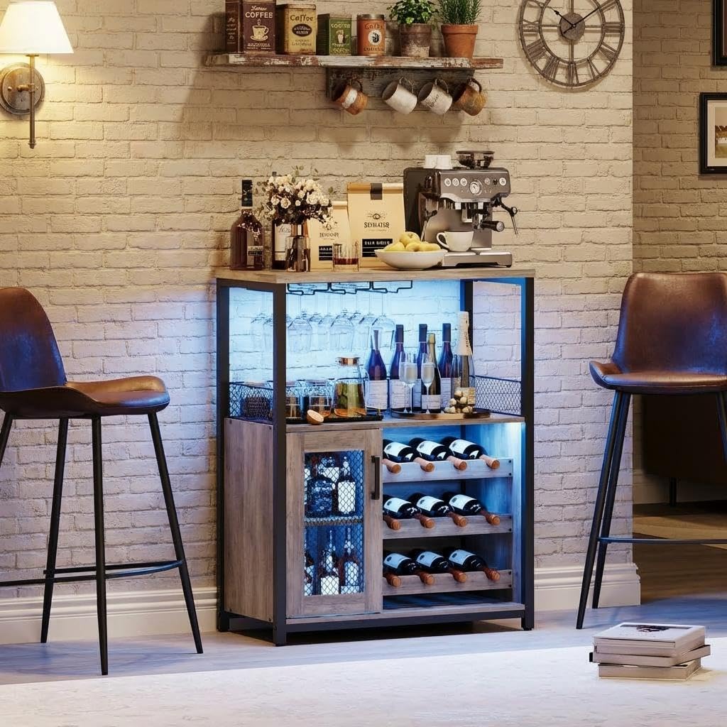 3 Katmanlı Şarap Barı Dolabı L - Home Bar And Cabinet incelemesi ve fiyatı
