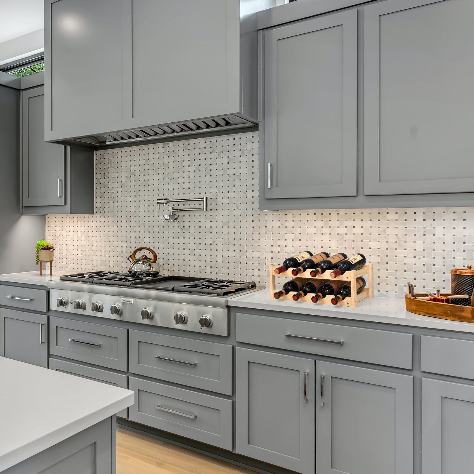 Ahşap Çift Katmanlı Kırmızı Şa - Home Bar Stand incelemesi ve fiyatı