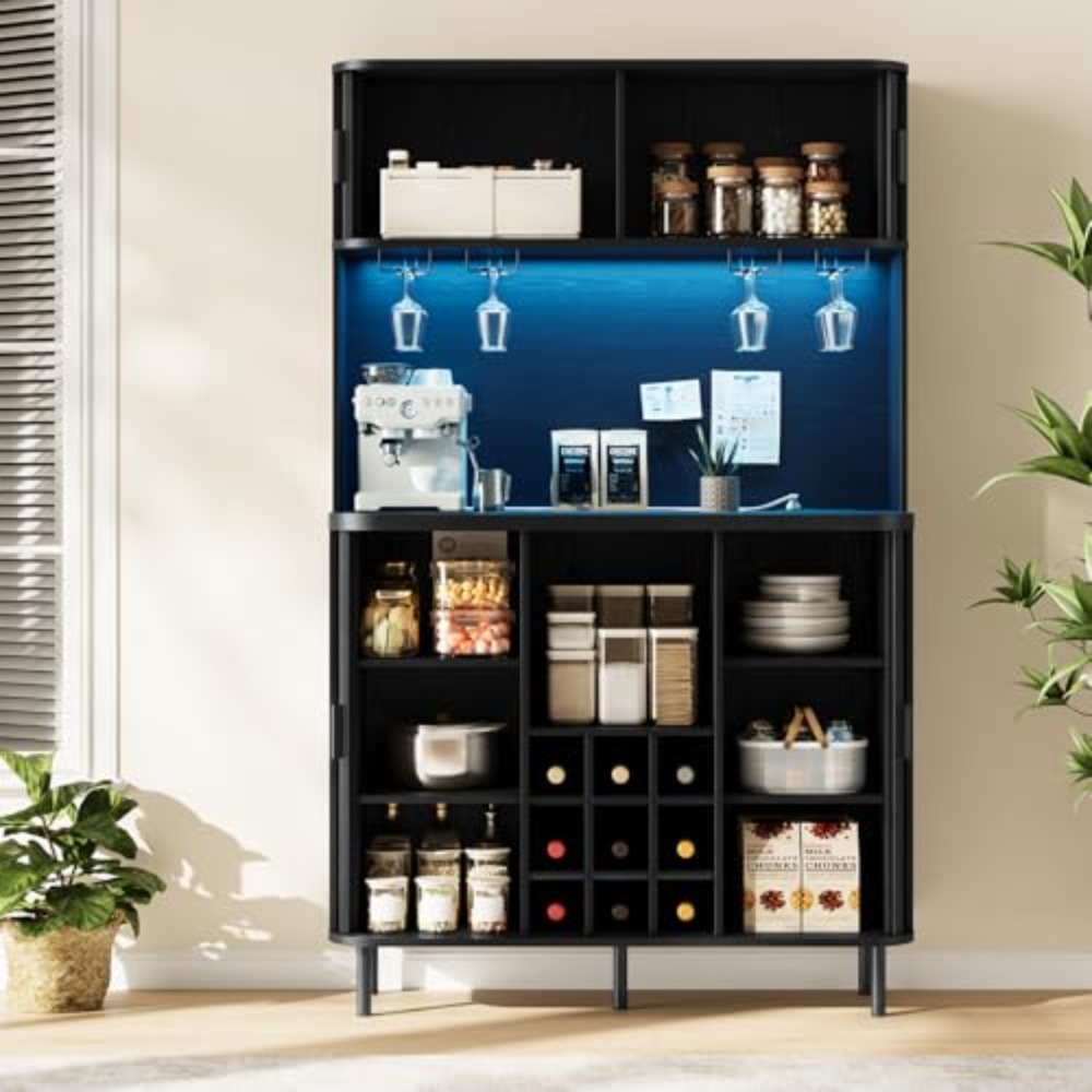 71 inç Yüksekliğinde Yivli Siy - Home Bar And Cabinet incelemesi ve fiyatı