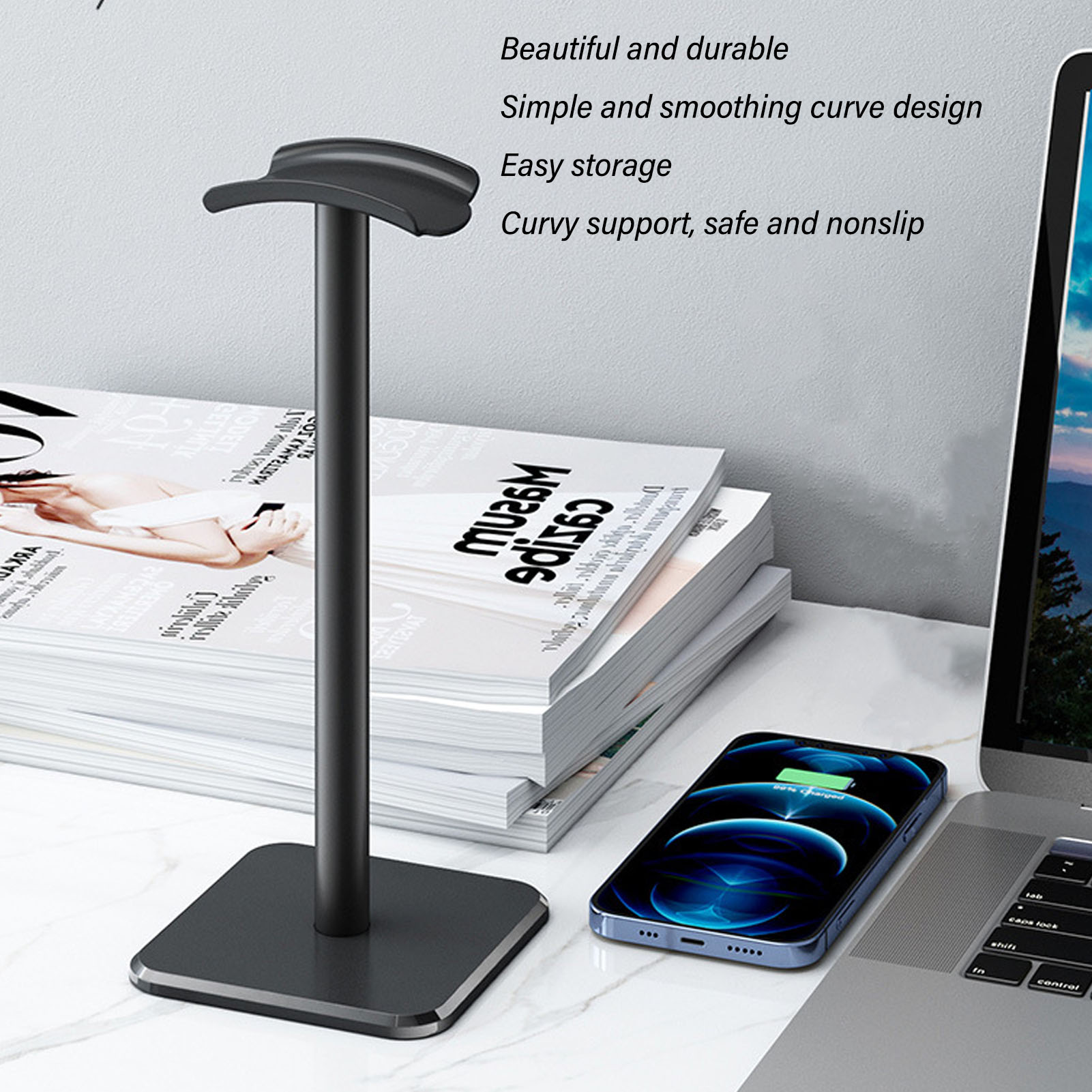 Kulaklık Standı Yuvarlak Köşe  - Home Bar Stand incelemesi ve fiyatı